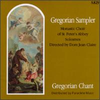 Gregorian Sampler (incl. VHS video "Gregorian Chant: The Monks and Their Music") - Saint Pierre de Solesmes Abbey Monks' Choir (choir, chorus)