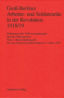 Gro-Berliner Arbeiter- und Soldatenrte in der Revolution 1918/19 - Engel, Gerhard (Editor), and Holtz, Brbel (Editor), and Huch, Gaby (Editor)