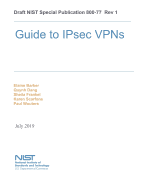 Guide to Ipsec VPNs: Nist Sp 800-77