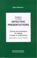 Guidelines for Giving Effective Presentations