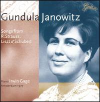 Gundula Janowitz - Gundula Janowitz (soprano); Irwin Gage (piano)