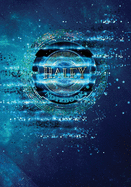 Haley Notebook: Art Deco - 7"X10" Blue Spiritual Cosmic Composition Book