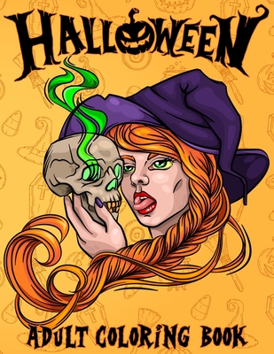 Halloween: Adult Coloring Book Spooky Halloween Coloring Book for Adults Relaxation Fun and Stress Relief Designs Of Monsters, Zombies, Witches, Haunted Houses, Jack-o-Lanterns, Ghosts, and More - Zentangle Designs, Mezzo