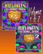 Halloween Coloring Book for Adults (Volumes 1 & 2): Stress-Relieving Pumpkin Patterns