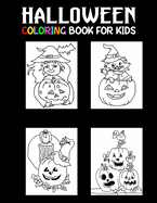 Halloween Coloring Book for Kids: Simple Hand Drawn Halloween Coloring Book for Kids ages 4-8