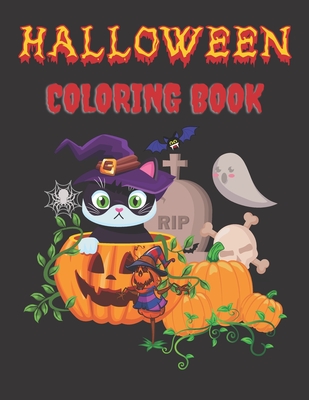 Halloween Coloring book: Halloween Coloring and Activity Book For Toddlers and Kids - Blend, Blue