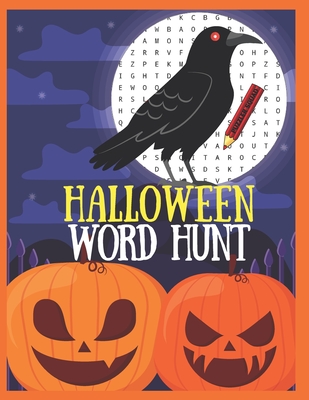 Halloween Word Hunt: 100 Large Print Puzzles For Adults - Squad, Puzzler