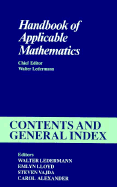 Handbook of Applicable Mathematics: Contents and General Index
