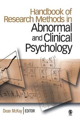 Handbook of Research Methods in Abnormal and Clinical Psychology - McKay, Dean