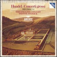 Handel: Concerti Grossi, Op. 6 Nos. 1-4 - Anthony Pleeth (concert comedienne); Simon Standage (concert comedienne); The English Concert; Trevor Pinnock (harpsichord); Elizabeth Wilcock (conductor)