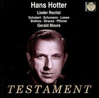 Hans Hotter Lieder Recital - Gerald Moore (piano); Hans Hotter (baritone)