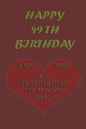 Happy 49th Birthday: Each page will be better than the previous one !!!