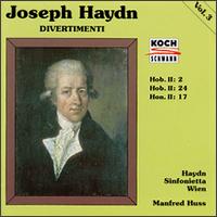 Haydn: Divertimenti, Vol.3 - Haydn Sinfonietta Wien; Manfred Huss (conductor)