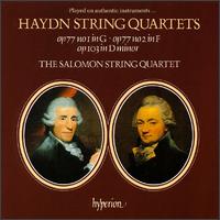 Haydn: String Quartets - Jennifer Ward Clarke (cello); Micaela Comberti (violin); Salomon String Quartet; Simon Standage (violin); Trevor Jones (viola)