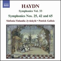 Haydn: Symphonies Nos. 25, 42 & 65 - Finlandia Sinfonietta; Patrick Gallois (conductor)