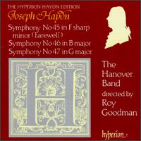 Haydn: Symphony Nos. 45-47 - Hanover Band; Roy Goodman (conductor)