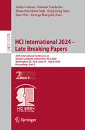 HCI International 2024 - Late Breaking Papers: 26th International Conference on Human-Computer Interaction, HCII 2024, Washington, DC, USA, June 29 - July 4, 2024, Proceedings, Part II