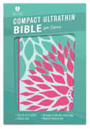 HCSB Compact Ultrathin Bible For Teens, Green Blossoms