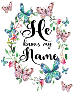 He Knows My Name SOAP Journal: 120 S.O.A.P. Pages, 8.5x11 Love Never Fails SOAP Notebook, Christian Women And Girls Bible Study Guide, Quiet Time Devotional