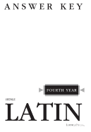 Henle Latin Fourth Year Answer Key
