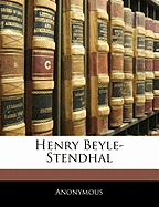 Henry Beyle-Stendhal