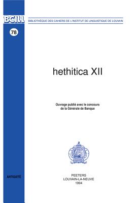 Hethitica XII - Peeters Publishers