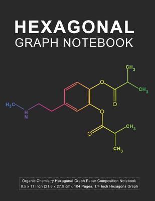 Hexagonal Graph Notebook: Organic Chemistry Hexagonal Graph Paper Composition Notebook, 104 Pages, 1/4 Inch Hexagons Graph - Gardner, S