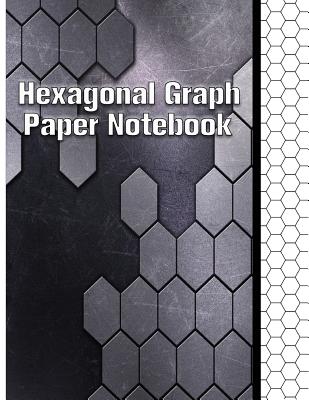 Hexagonal Graph Paper Notebook: Hexagon Graph Paper 1/4inch Large Size 8.5x11" for ideal for mapping, Sketches, Graphs, Design, Drawing and Gaming etc. - Standard Hexagonal