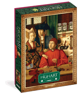 High Art: A Budtender in His Shop 1,000-Piece Puzzle: for Adults Marijuana Humor Painting Parody Gift Jigsaw 26 3/8" x 18 7/8"