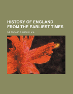 History of England from the Earliest Times