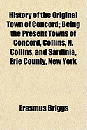 History of the Original Town of Concord: Being the Present Towns of Concord, Collins, N. Collins, and Sardinia, Erie County, New York