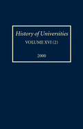 History of Universities: Volume Xvi(2):2000