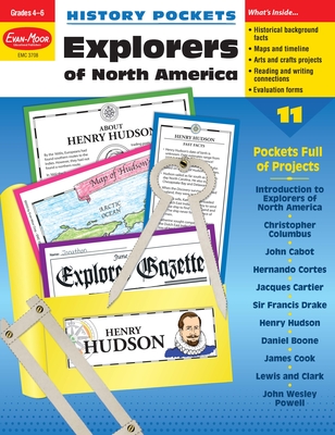 History Pockets: Explorers of North America, Grade 4 - 6 Teacher Resource - Evan-Moor Educational Publishers