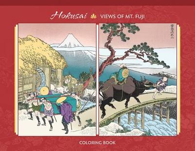 Hokusai: One Hundred Views of Mt. Fuji Coloring Book - 