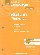 Holt Traditions Vocabulary Workshop: Vocabulary Workshop