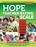 Hope Teacher Rating Scale: Administration Manual