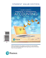 Horngren's Financial & Managerial Accounting, Student Value Edition Plus Myaccountinglab with Pearson Etext -- Access Card Package