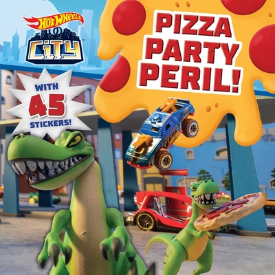 Hot Wheels City: Pizza Party Peril!: Car Racing Storybook with 45 Stickers for Kids Ages 3 to 5 Years - Shuman, Ross R, and Stack, Stevie (Adapted by), and Mattel