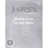 Houghton Mifflin Harcourt Journeys: Common Core Weekly Assessments Grade 3