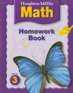 Houghton Mifflin Math: Homework Book (Consumable) Grade 3