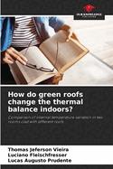 How do green roofs change the thermal balance indoors?