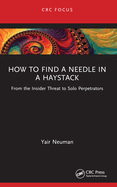 How to Find a Needle in a Haystack: From the Insider Threat to Solo Perpetrators