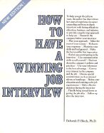 How to Have a Winning Job Interview