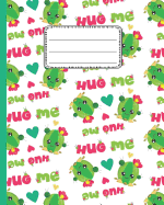 Hug Me Cute Cactus Notebook: Cute Back to school Notebook Wide Ruled for Kids