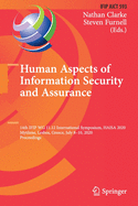 Human Aspects of Information Security and Assurance: 14th Ifip Wg 11.12 International Symposium, Haisa 2020, Mytilene, Lesbos, Greece, July 8-10, 2020, Proceedings