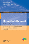 Human Mental Workload: Models and Applications: 4th International Symposium, H-Workload 2020, Granada, Spain, December 3-5, 2020, Proceedings