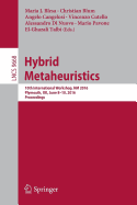 Hybrid Metaheuristics: 10th International Workshop, Hm 2016, Plymouth, UK, June 8-10, 2016, Proceedings