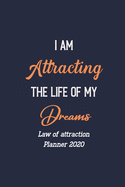 I Am Attracting the Life of My Dreams: 2020 Goal-Setting Daily, Monthly Weekly Planner Diary Schedule Organizer, Cute African American Women Queen Gift Idea Law of Attraction