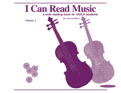I Can Read Music, Vol 1: Viola