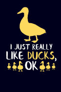 I Just Really Like Ducks, Ok: Duck Journal Notebook
